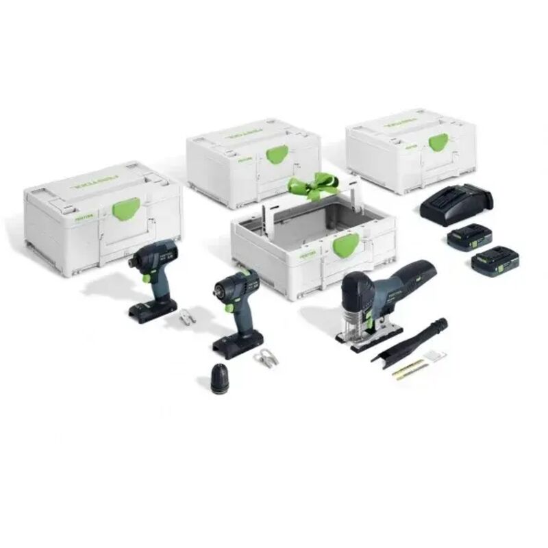 foto del prodotto festool tid 18 txs 18 psc 420 tb 137 combo set di elettroutensili a batteria 18 v per montaggi