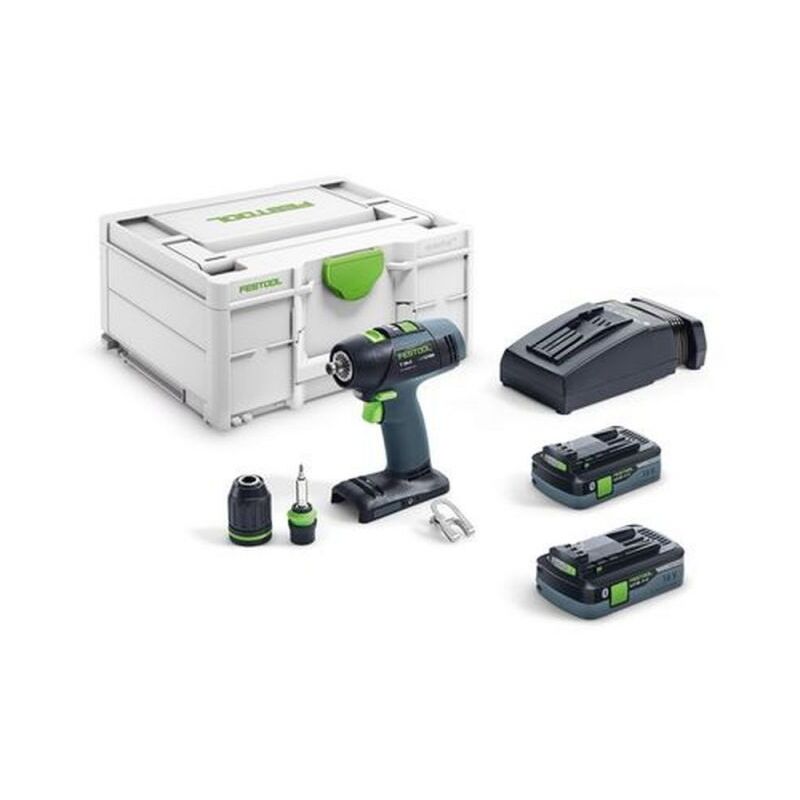 foto del prodotto festool trapano avvitatore a batteria t 18 3 hpc 4,0 i plus 576446