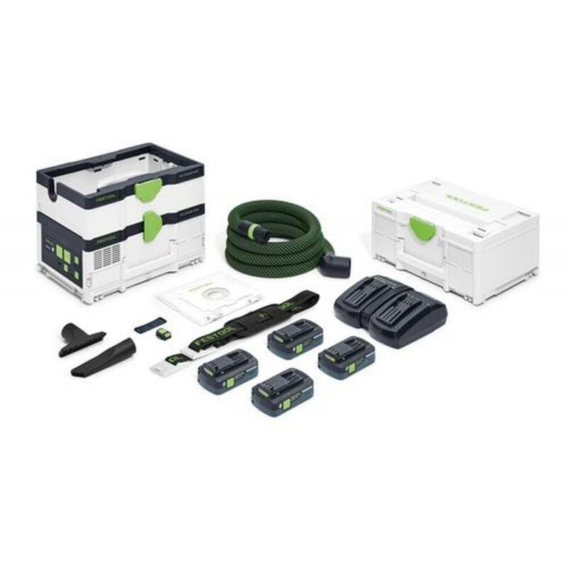 foto del prodotto festool unit mobile di aspirazione a batteria ctlc sys hpc 4,0 i plus cleantec 576944