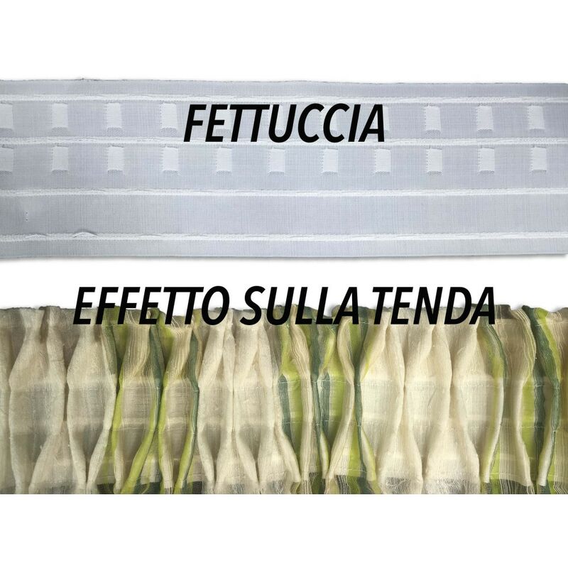 foto del prodotto fettuccia per tenda riloga arriccia tende mod. nido ape a metro