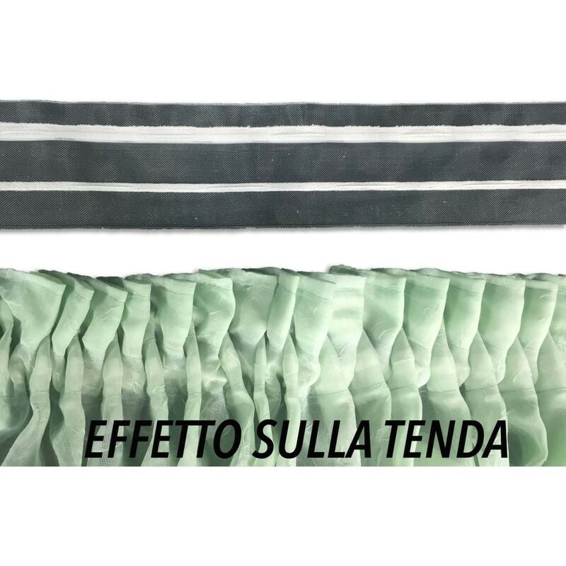foto del prodotto fettuccia per tenda riloga arriccia tende mod. zig zag a metro