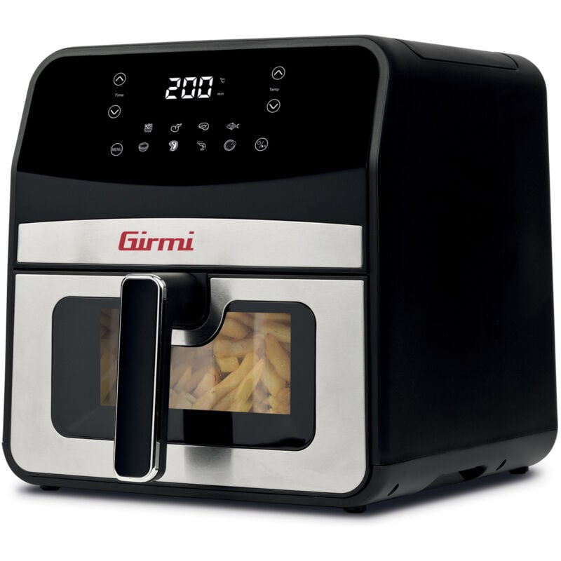 foto del prodotto fg85 friggitrice ad aria calda singolo 6,5 l indipendente 1800 w nero, acciaio inox girmi