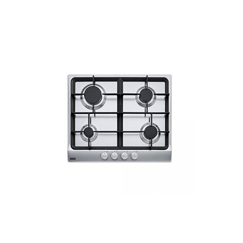 foto del prodotto fhsl 604 4gav xs c. colore del prodotto acciaio inox, posizionamento dell apparecchio da incasso, dimensione della larghezza del piano cottura 60