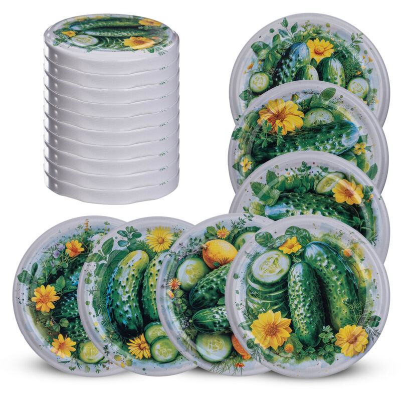 foto del prodotto fi82 tappi barattolo tappi barattolo coperchi cetrioli 10 pz 6 ganci