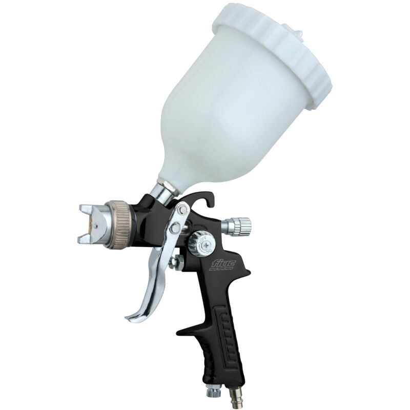 foto del prodotto fiac pistola a spruzzo per verniciare modello 1864, aerografo semi professionale con serbatoio per vernice da 600ml, ugello in inox, pressione max