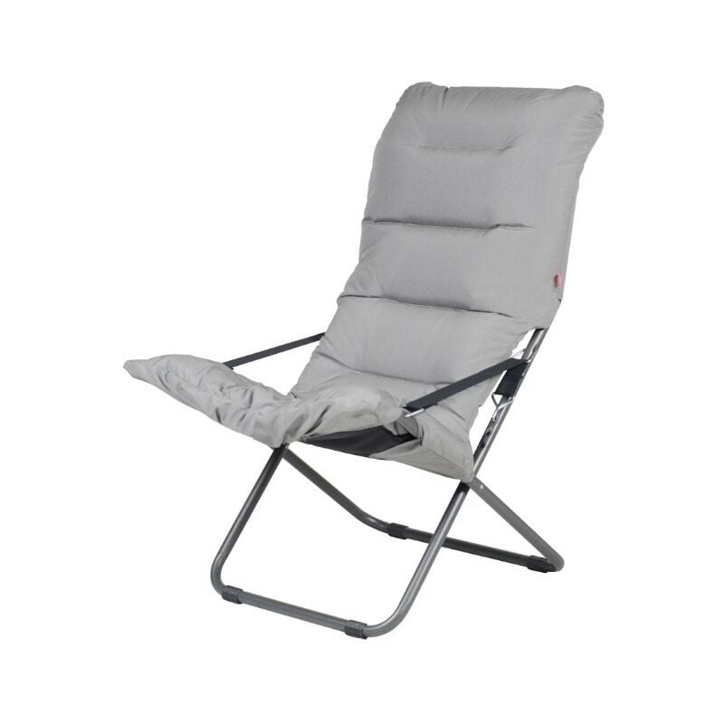 foto del prodotto fiam - poltrona fiesta soft 4 posizioni - antracite e bianco/nero