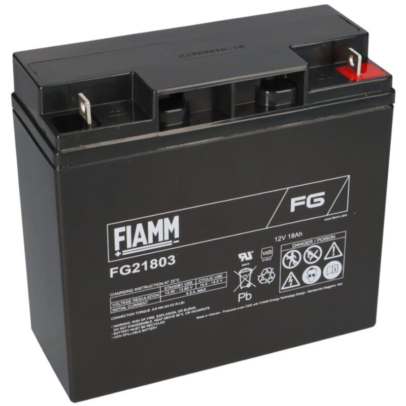 foto del prodotto fiamm batteria al piombo ermetica 12v 18ah fg21803