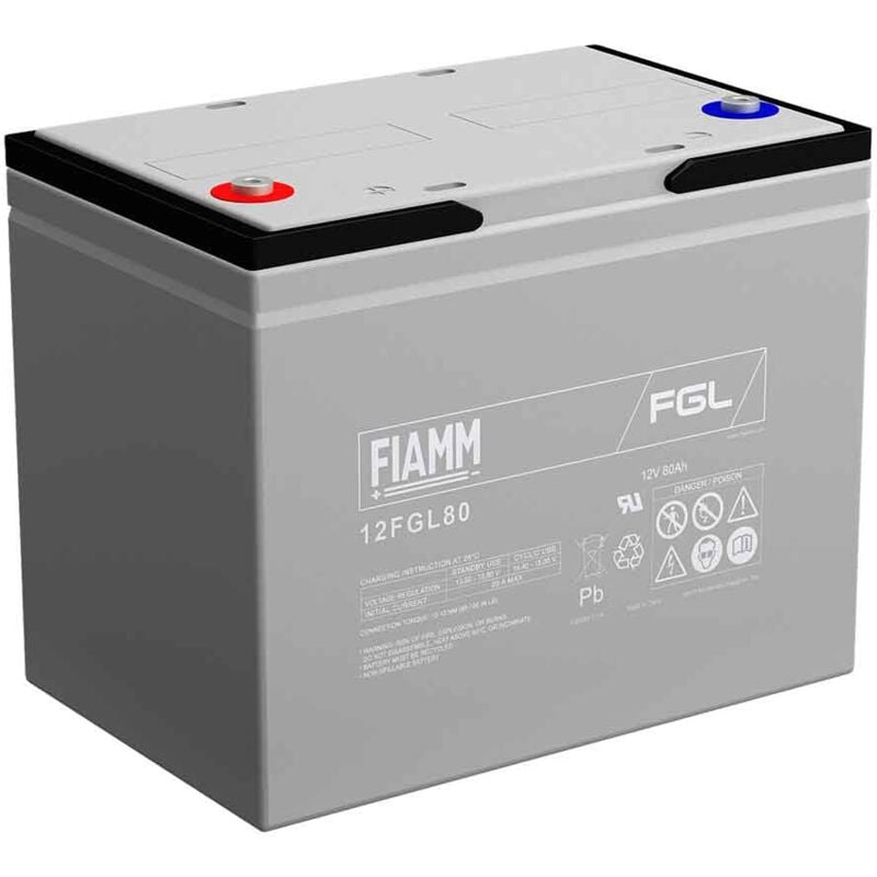 foto del prodotto fiamm - batteria al piombo ermetica 12v 80ah 12fgl80