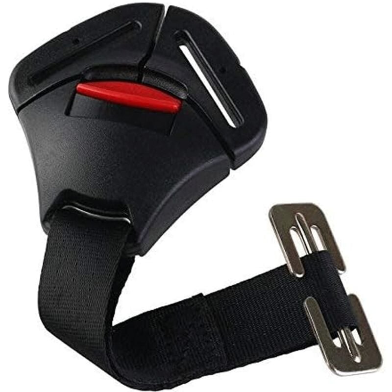 foto del prodotto fibbia di sicurezza per seggiolino auto, fibbia con blocco fisso con clip per cintura di sicurezza, imbracatura per neonati, bambini piccoli e