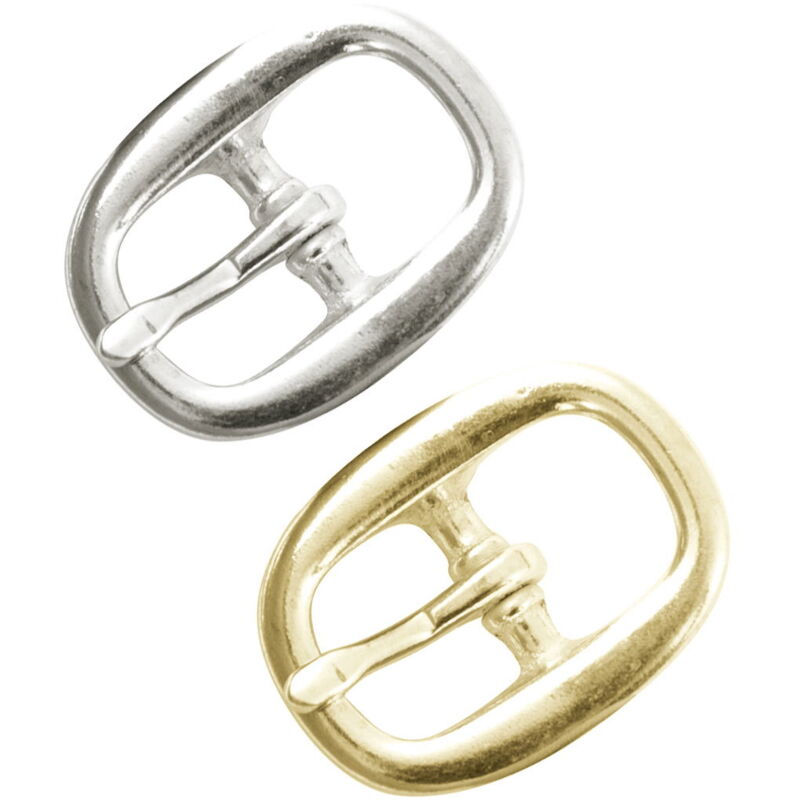 foto del prodotto fibbia per cavezza misura piccola, media e grande colore silver e gold 2,5 cm, oro