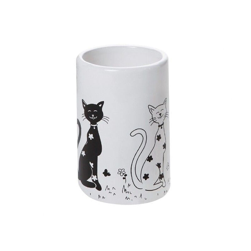 foto del prodotto fibi bicchiere ceramica bianco decorato codice prod qc7100 aquasanit