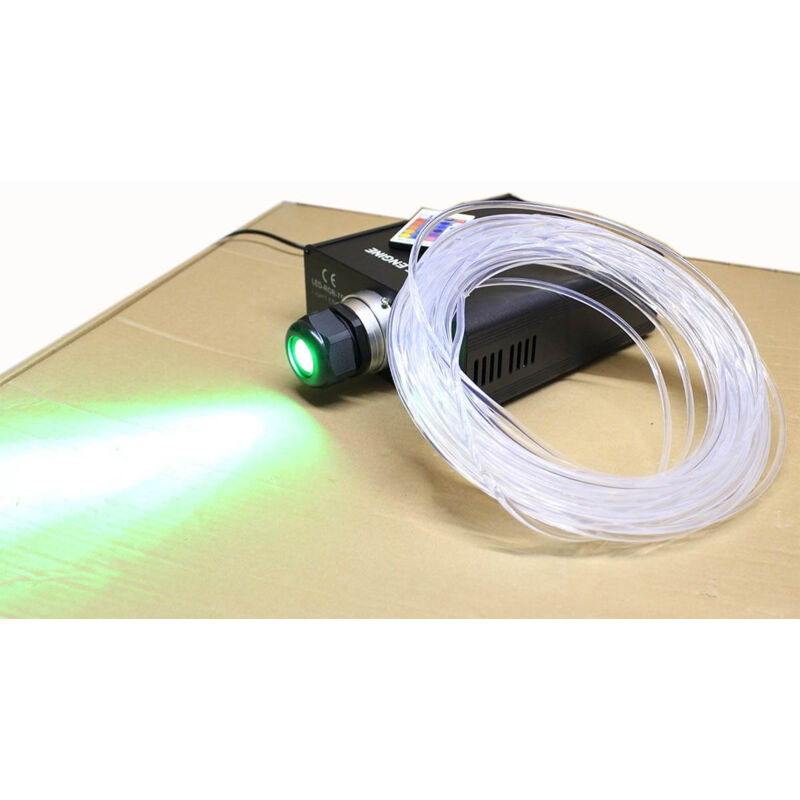 foto del prodotto fibra di kit ottica 25 metri 45w neon rgb lato bagliore per piscine, stagni