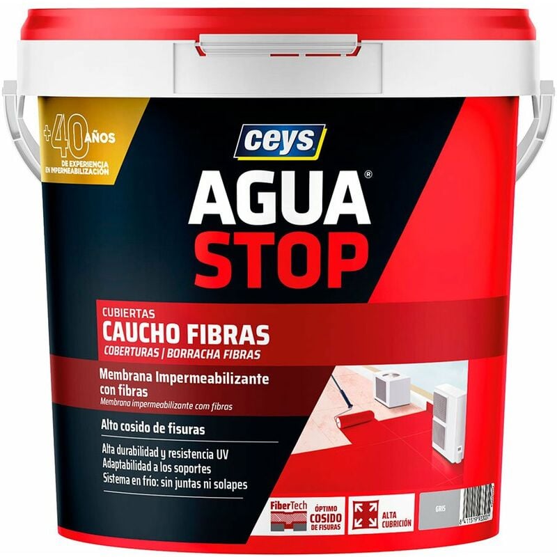 foto del prodotto fibre di gomma impermeabile grigio 5kg 903303
