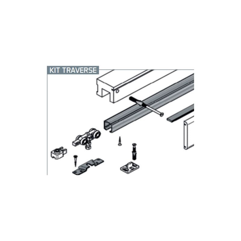 foto del prodotto fibrotubi applisystem sistema per porte scorrevoli a filo muro traverse 600 900 92030002