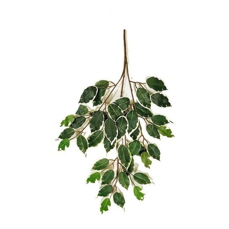 foto del prodotto ficus artificiale normal variegato, ramo con 42 foglie