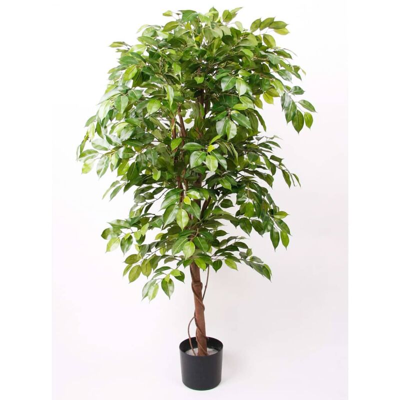 foto del prodotto ficus benjamina artificiale deluxe 140 cm in vaso emerald