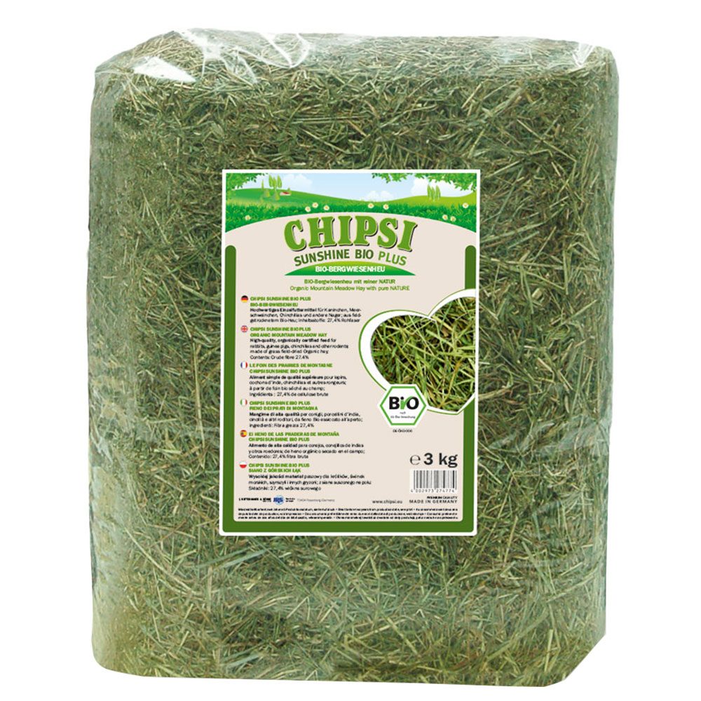 foto del prodotto fieno di prato chipsi sunshine bio 3 kg