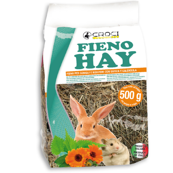 foto del prodotto fieno hay ortica e calendula croci rabbit 500 gr mangime per conigli 1 ordine scegli lo sconto bzr5 bzr20 200 punti fedelt 