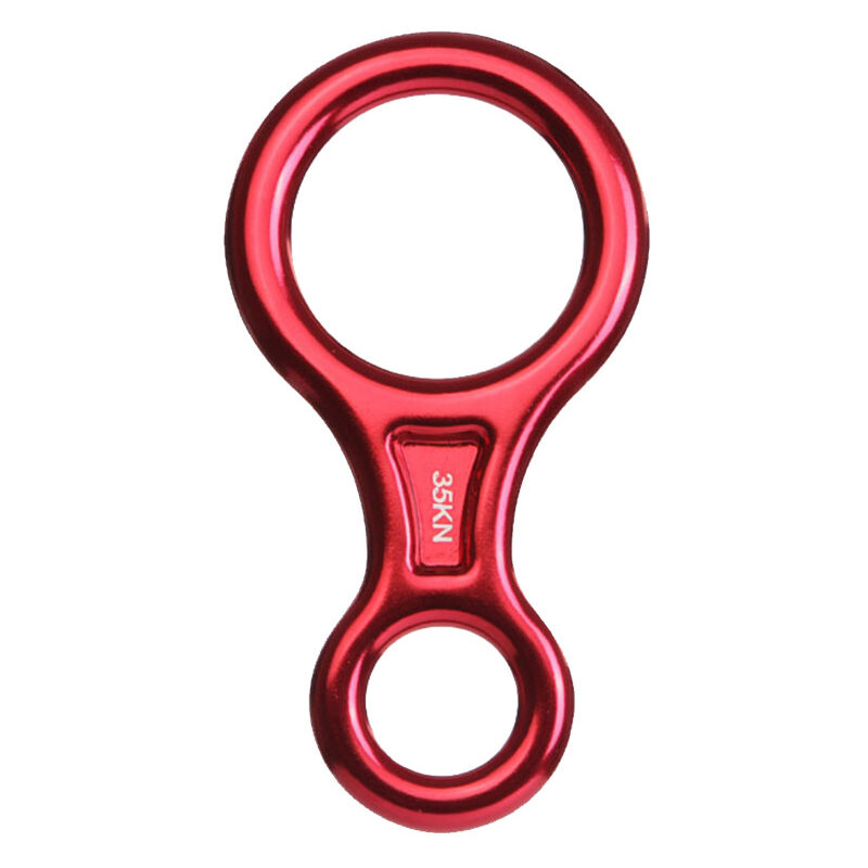 foto del prodotto figura 8 discensore 35kn alluminio arrampicata discensore anello rappel heavy duty per arrampicata discesa soccorso, attivit ricreative all aperto