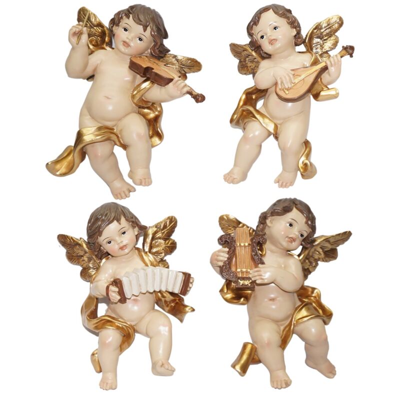 foto del prodotto figura di angelo 4 unit decorative natalizie