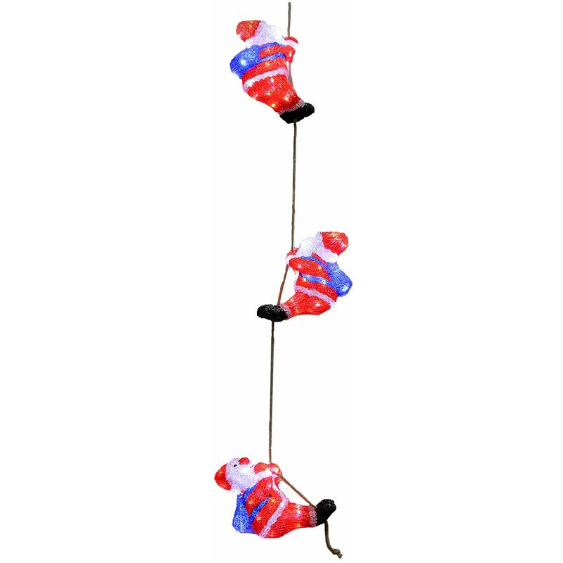 foto del prodotto figura natalizia in acrilico luci a led a batteria o con cavo vari modelli decorazione di natale giardino addobbo decorativo indoor outdoor trio