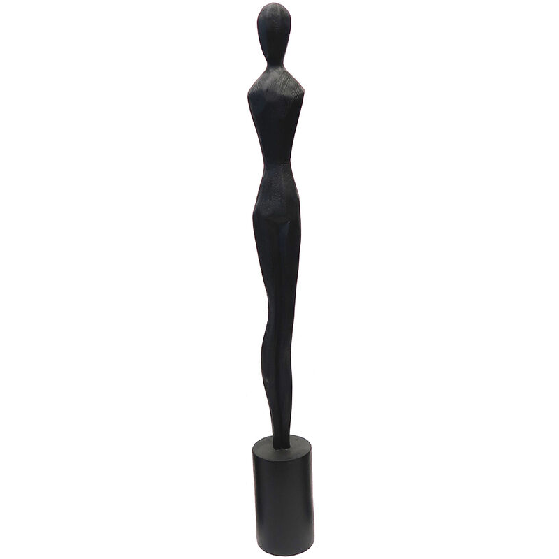 foto del prodotto figura scultura africana diversi figura desktop nera 77x9x9cm signes grimalt