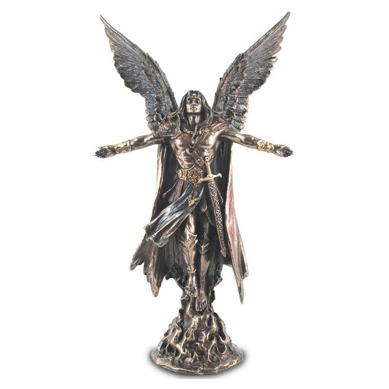 foto del prodotto figure di figura in bronzo arcangel uriel bronzo goldo 8x16x28cm 87897 signes grimalt