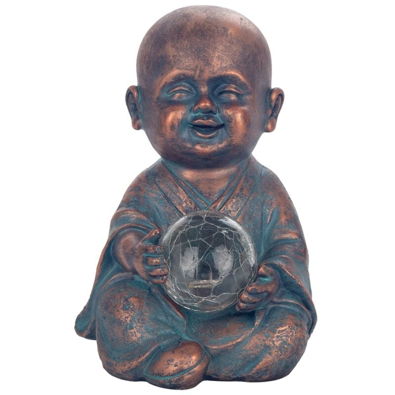 foto del prodotto figure di figure di buddha figura monk buddas grey 15x15x22cm 30069 signes grimalt
