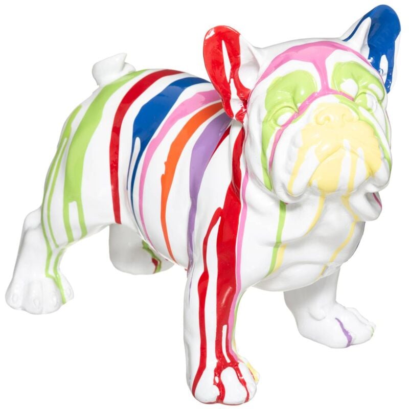 foto del prodotto figurina di cane chance bianca h26,5 cm atmosphera cr ateur d int rieur