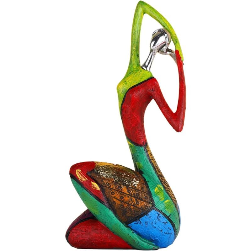 foto del prodotto figurine di donne astratte colorate, sculture di decorazioni per la casa per scaffali, posa yoga, statua d arte moderna, decorazioni per la casa,