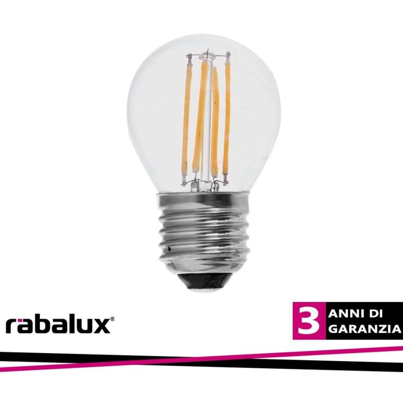 foto del prodotto fil. led, e27 g45, 4w, 470lm, 2700k luce calda