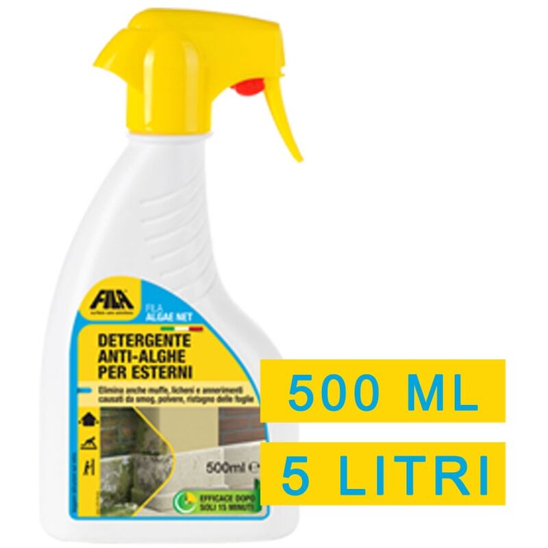 foto del prodotto fila detergente rapido per esterni algae net anti alghe 5 lt