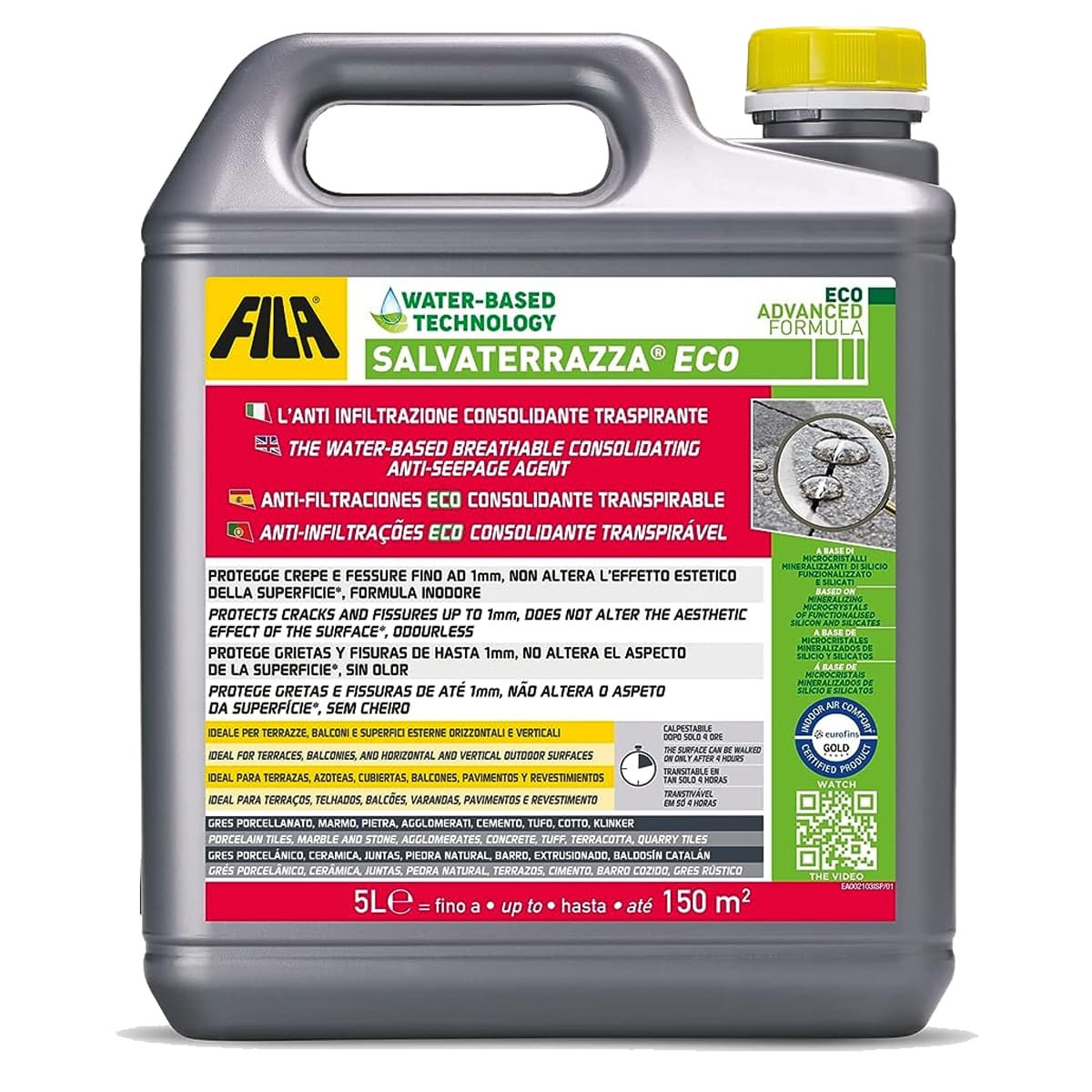 foto del prodotto fila salvaterrazza eco lt.5 anti infiltrazione consolidante traspirante