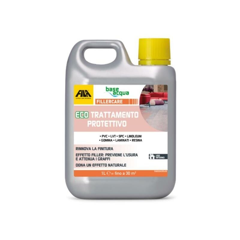 foto del prodotto fila surface care solutions fillercare eco trattamento protettivo per pavimenti resilienti e plastici, incolore, 1 litro