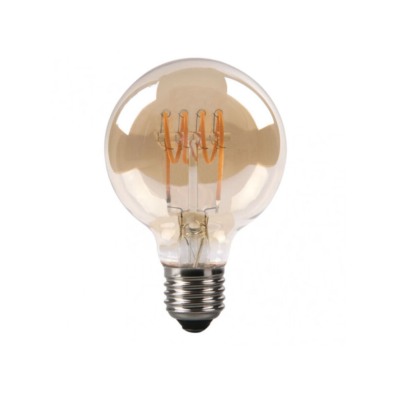 foto del prodotto filamen.spiral horz.globe lampadina 12x8d 4w 250lm e27 amber 2200k fabrilamp
