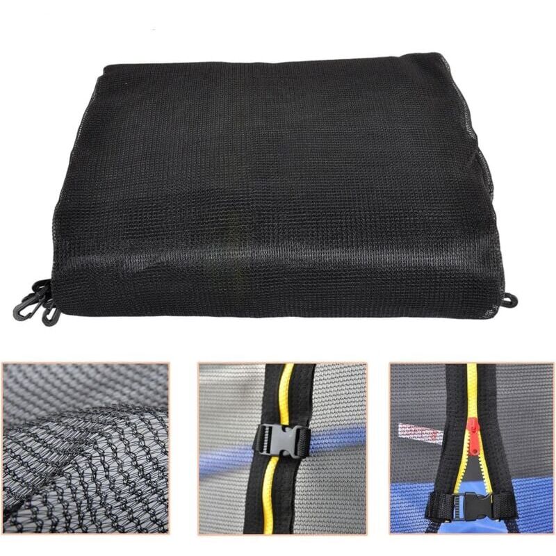 foto del prodotto filet de s curit et protection ressort de remplacement pour trampoline, 8 pieds 6 poteaux 2,44 m de diam tre