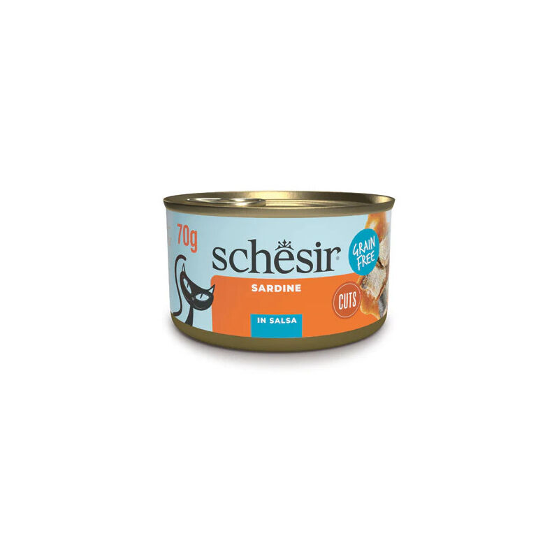 foto del prodotto filetti di sardine per gatti da 70 gr schesir