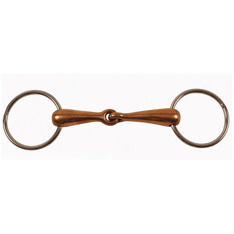 immagine 0 del prodotto filetto ad anelli snodato imboccatura piena in rame spessore 21 mm 12,5 cm