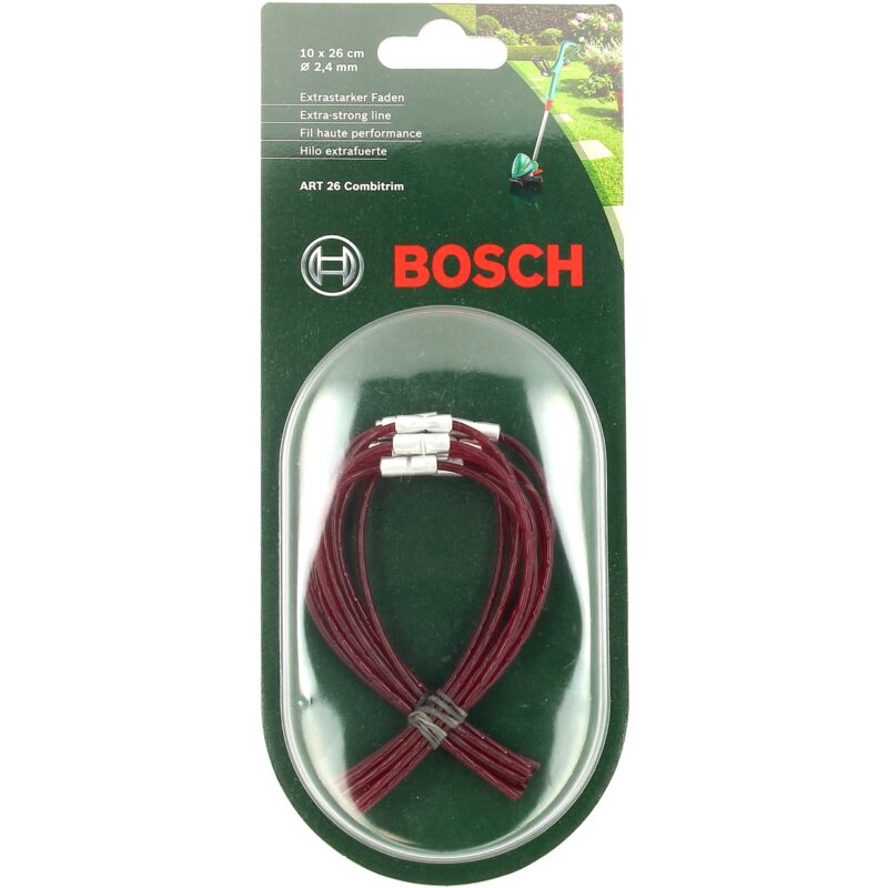 foto del prodotto fili ad alte prestazioni per 10 26cm per tagliasiepi bosch