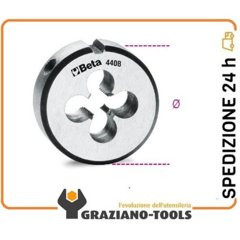 foto del prodotto filiera tonda acciaio cromo 50,8 passo grosso beta 440b - 18x2,5