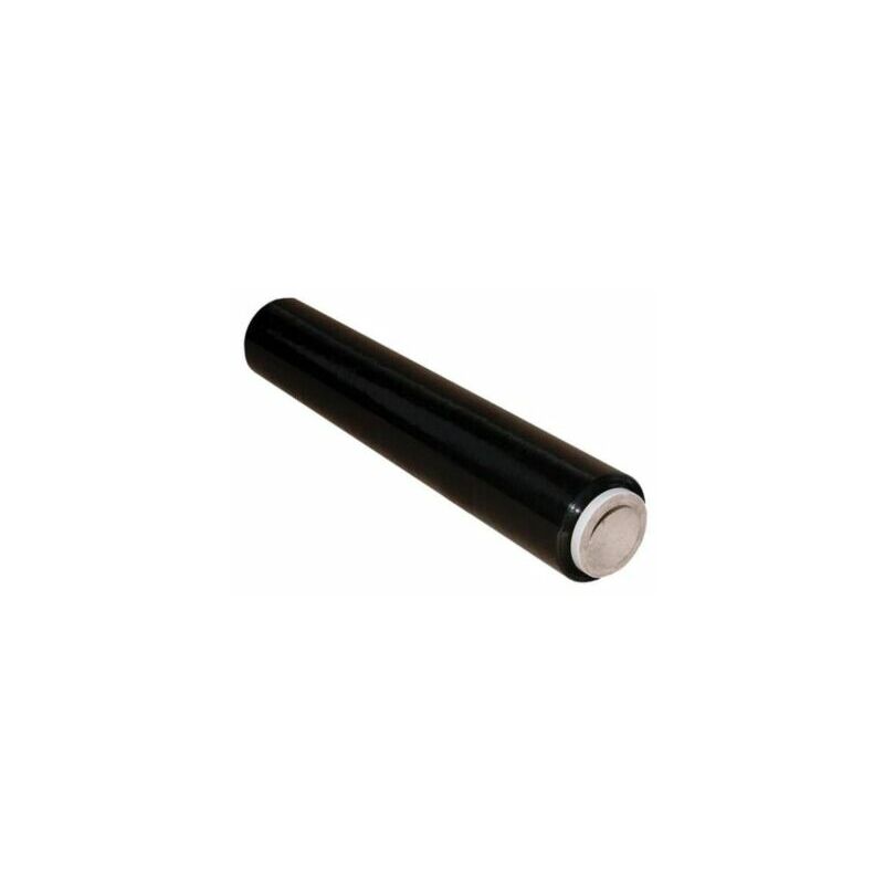 foto del prodotto film estensibile manuale nero 1 rotolo di pellicola per imballaggio 50 x 160 cm.