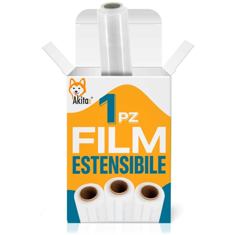 foto del prodotto film estensibile trasparente 2,4kg per imballaggi e traslochi