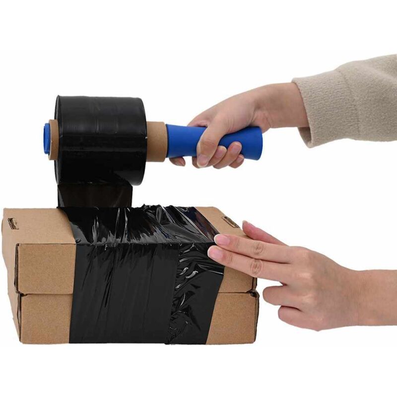 foto del prodotto film estensibili 10 pz nero 23 m 10 cm x 300 m vidaxl