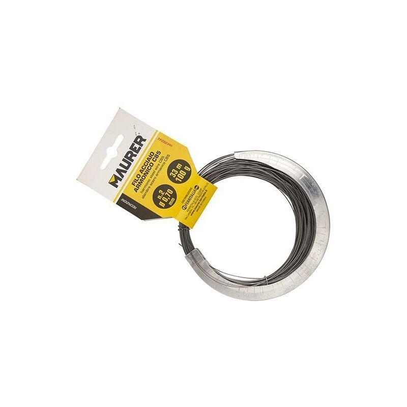 foto del prodotto filo acciaio armonico c85 maurer n 2 33mt 0,7mm