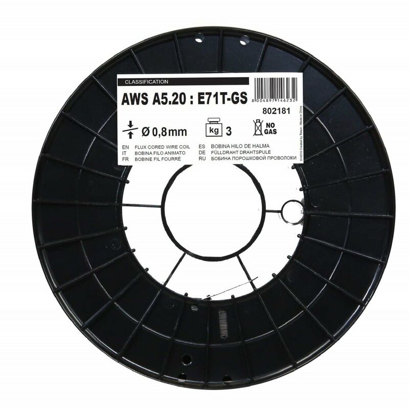 foto del prodotto filo animato no gas 0.8 per saldatura telwin bobina 3 kg