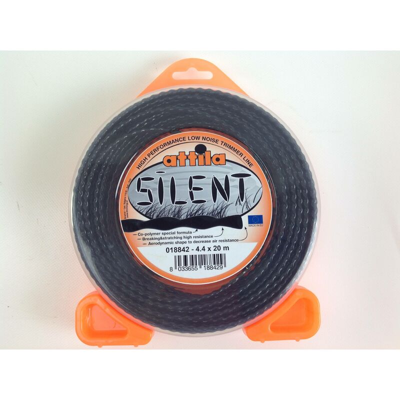 foto del prodotto filo attila decespugliatore nero diametro elicoidale 4,4 mm lunghezza 20 mt