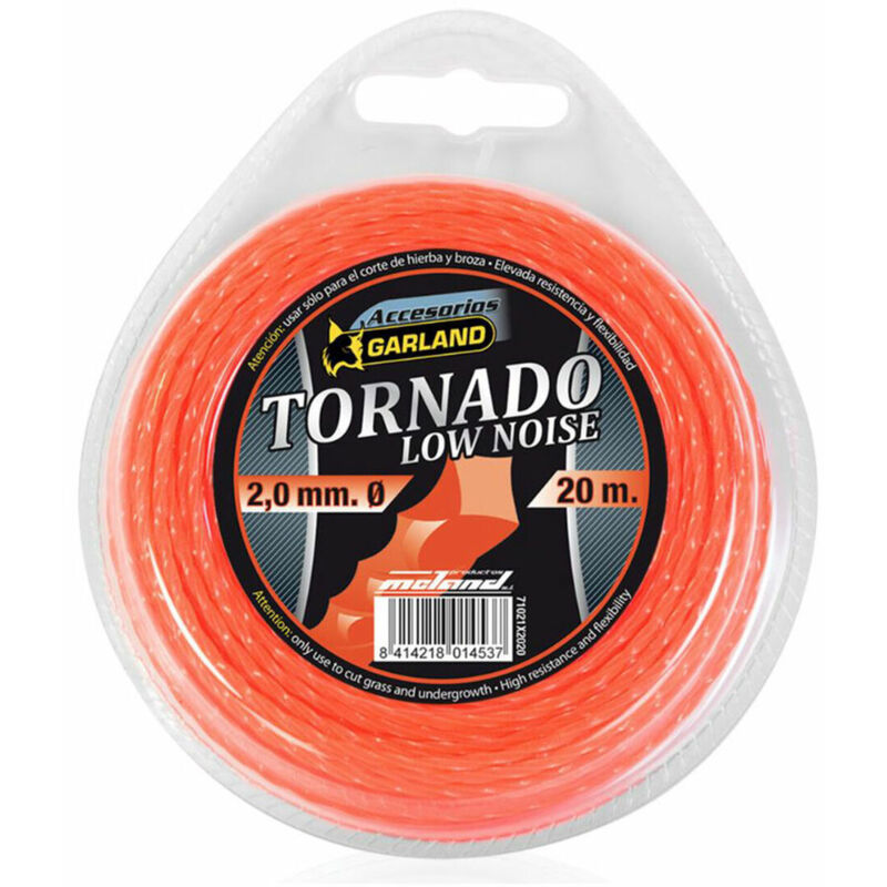 foto del prodotto filo da decespugliatore garland tornado x 71021x2020 20 m 2 mm livello basso del rumore