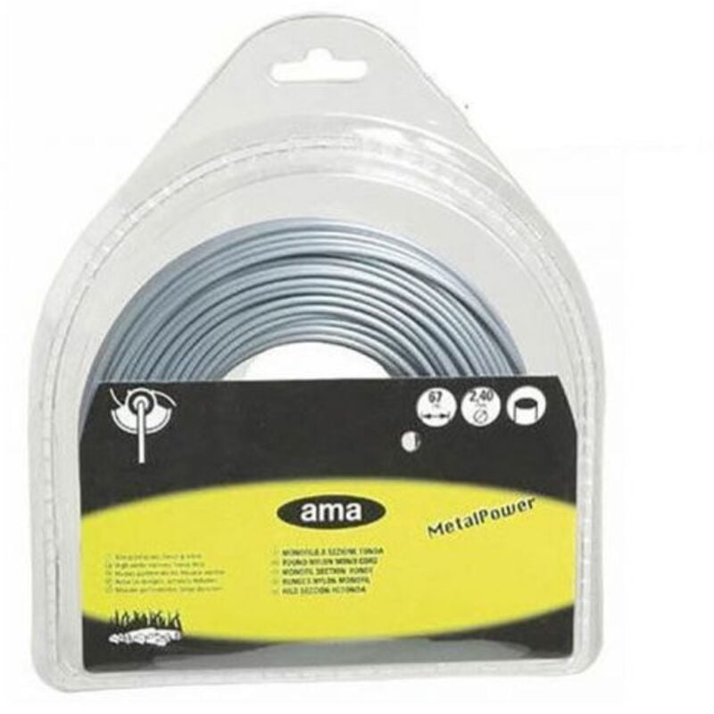 foto del prodotto filo decespugliatore mm 3 x 48 mt nylon metal power alte prestazioni 26276 