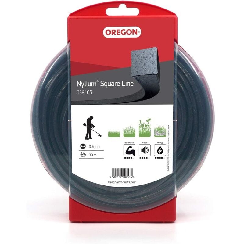 foto del prodotto filo decespugliatore quadrato nylium nero 3.5mm 30m oregon 539165