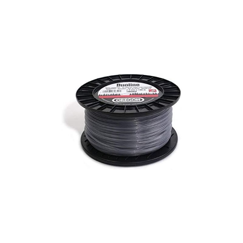 foto del prodotto filo decespugliatore tondo duoline trasparente/nero 3.5mm/84m oregon 581219